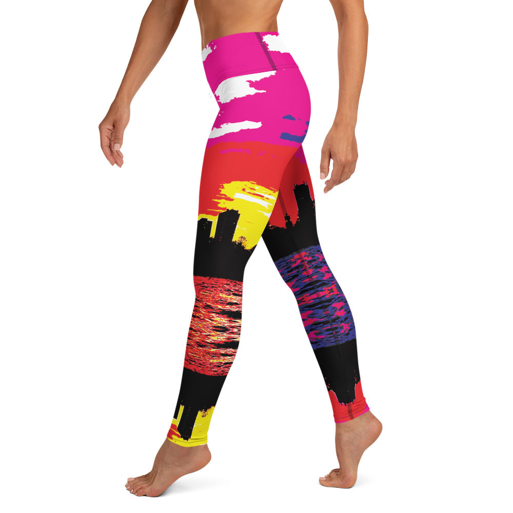 Rave Leggings - Sunset Frequencies