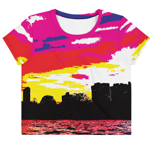 Rave Crop Top - Sunset Frequencies