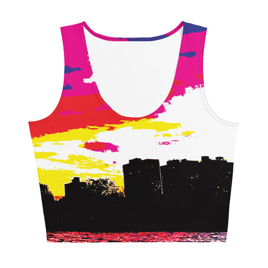 Rave Crop Tank - Sunset Frequencies