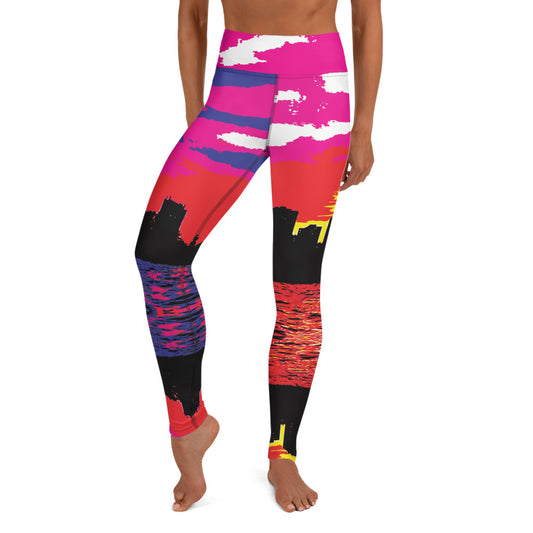 Rave Leggings - Sunset Frequencies