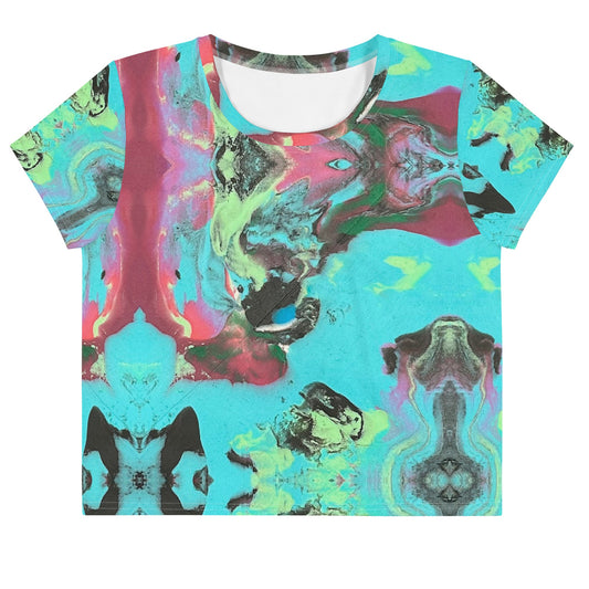 Rave Crop Top - Mushroom Tea - Fundamental Frequency LLC