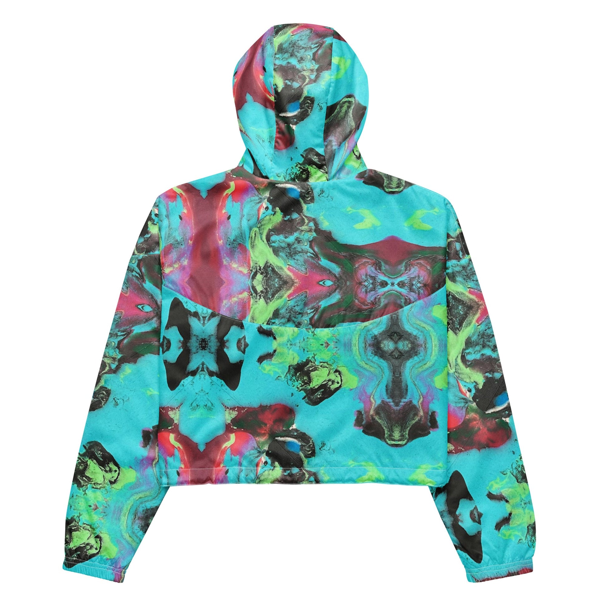 Rave Crop Windbreaker - Mushroom Tea - Fundamental Frequency LLC